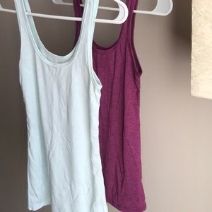✨ Set of two! Blue and purple basic tank